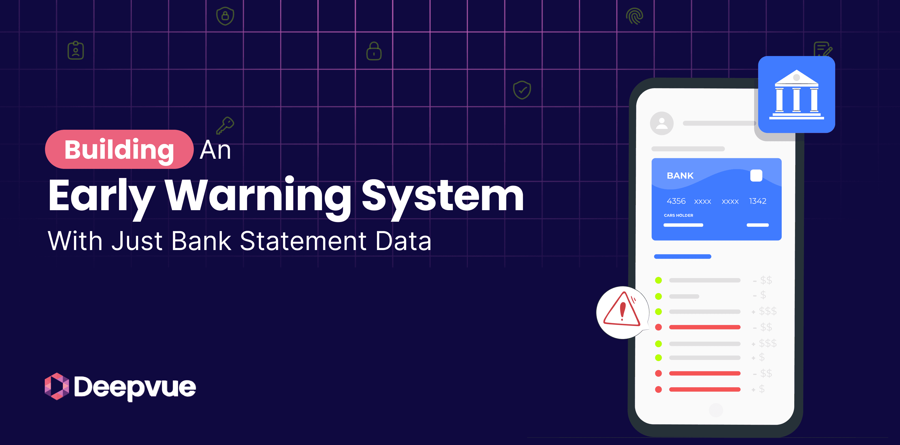 Building an Early Warning System With Just Bank Statement Data